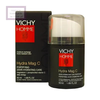 Vichy Homme, Hydra Mag C, Soin Hydratant 24h Fortifiant (Wzmacniający krem nawilżający 24H)