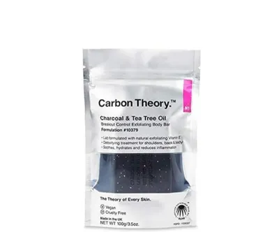 Carbon Theory Charocal & Tea Tre Oil, Breakout Control Exfoliating Body Bar (Złuszczające mydło do ciała)