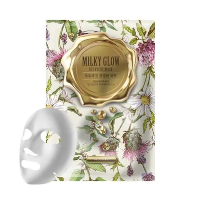 No:HJ Milky Glow, Recovery Mask (Rewitalizująca maska do twarzy w płachcie)