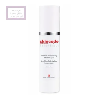 Skincode Switzerland Essentials, Intensive Moisturizing Emulsion SPF 10 (Intensywnie nawilżająca emulsja do twarzy)
