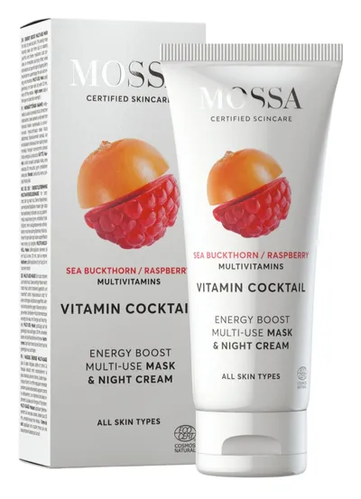 Mossa Vitamin Cocktail, Energy Boost, Multi-Use Mask & Night Cream (Krem-maska do twarzy na noc)