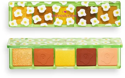 I Heart Revolution Fried Egg, Mini Match Eyeshadow Palette (Paleta cieni do powiek)