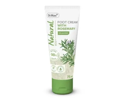 Apteka dr. Max Natural Body, Relaxing Foot Cream with Rosemary (Relaksujący krem do stóp z rozmarynem)