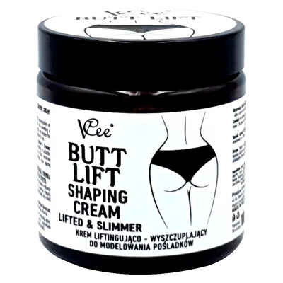 VCee Butt Lift, Lifted & Slimmer Shaping Cream (Krem liftingująco-wyszczuplający do modelowania pośladków)