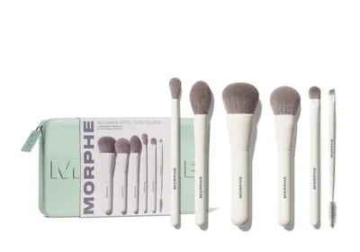 Morphe Brushes Along For The Glide, 6-Piece Travel Brush Set (Zestaw pędzli do makijażu twarzy)