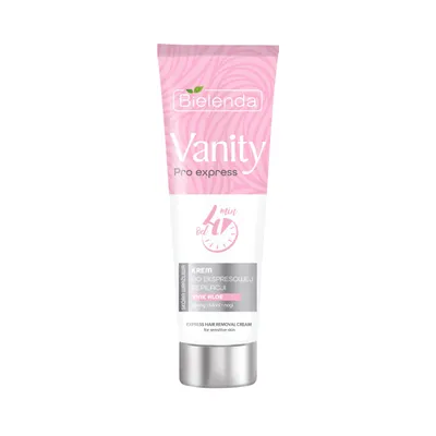 Bielenda Vanity Pro Express, Krem do ekspresowej depilacji do skóry wrażliwej `Pink Aloe`