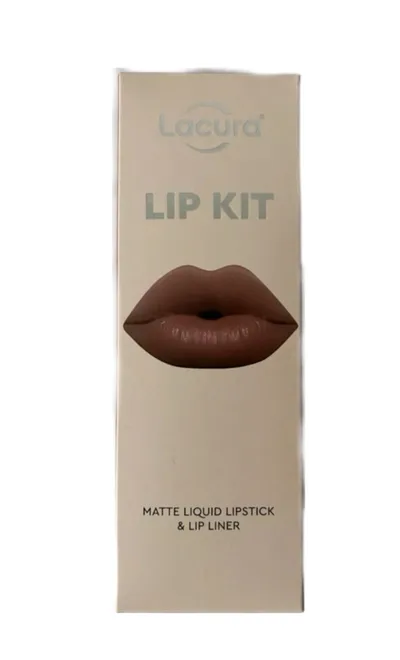 LaCura Liquid Lipstick & Liner, Matte Lip Kit (Płynna pomadka i konturówka do ust)