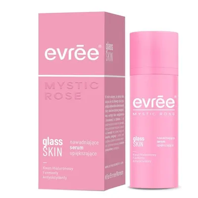 Evree Mystic Rose, Glass Skin, Nawadniające serum upiększające