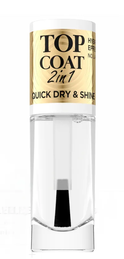 Eveline Cosmetics Gel L,augle Top Coat i wysuszacz do paznokci 2W1