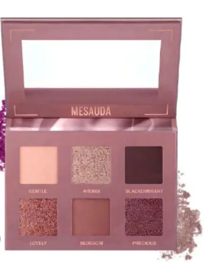 Mesauda Milano Bare Harmony, Tender Mauve, Eyeshadow Palette (Paletka 6 cieni do powiek)
