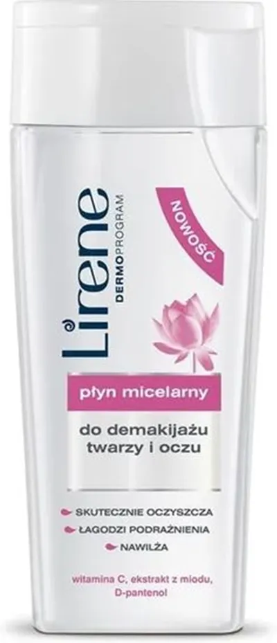 Lirene Dermoprogram Płyn micelarny do demakijażu twarzy i oczu z ekstraktem z wiśni