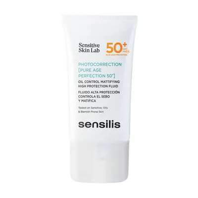 Sensilis Photocorrection Pure Age Perfection SPF50+ (Matujący fluid do twarzy regulujący wydzielanie sebum)