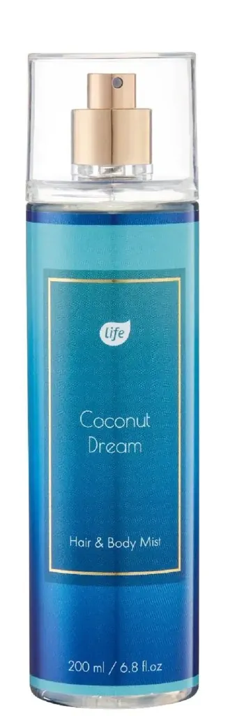 Life Coconut Dream, Hair & Body Mist (Kokosowa mgiełka do włosów i ciała)