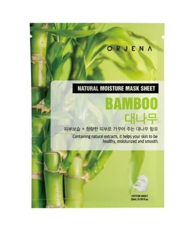 Orjena Bamboo, Natural Moisture Mask Sheet (Bambus, Nawilżająca maska w płachcie)