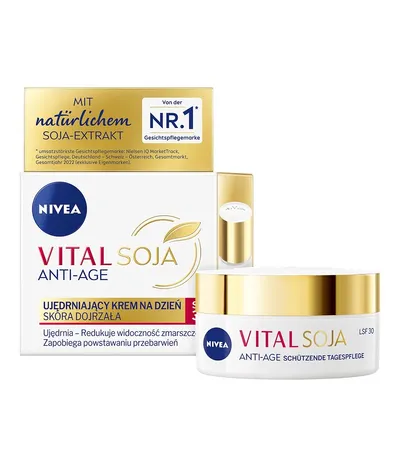 Nivea Soja Vital, Skóra dojrzała, Ujędrniający krem na dzień SPF30