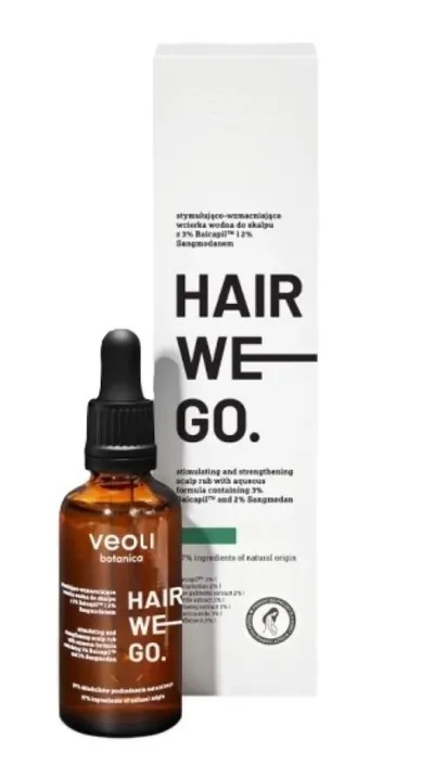 Veoli Botanica Hair We Go, Stymulująco-wzmacniająca wcierka wodna do skalpu