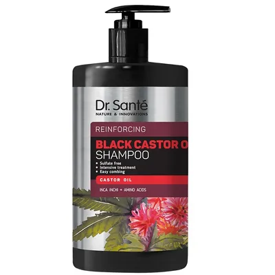 Dr. Sante Black Castor Oil, Reinforcing Shampoo (Oczyszczający szampon do włosów)