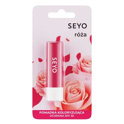 Seyo Róża, Pomadka koloryzująca ochronna SPF 30