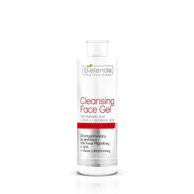 Bielenda Professional Cleansing Face Gel (10% Kwas Migdałowy + AHA + Kwas Laktobionowy, Żel przygotowujący do eksfoliacji)