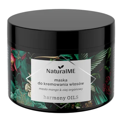 NaturalME Harmony Oils, Masło mango i olej arganowy, Maska do kremowania włosów