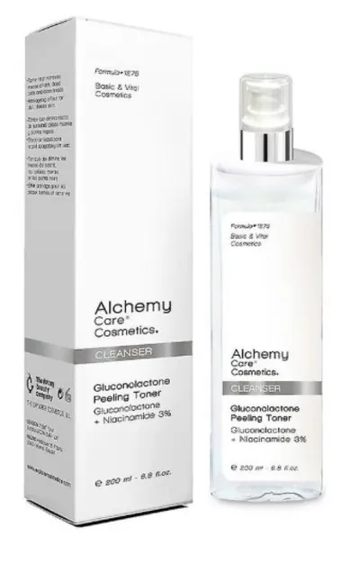 Alchemy Care Cosmetics Cleanser, Gluconolactone Peeling Toner (Złuszczający tonik peelingujący do twarzy)