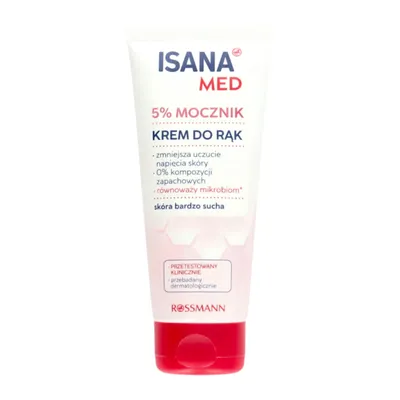 Isana Med, 5% Mocznik, Krem do rąk