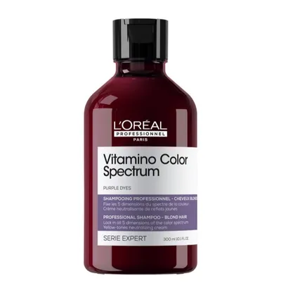 L'Oreal Professionnel Vitamino Color Spectrum, Purple Dyes, Blond Hair Shampoo (Szampon neutralizujący żółte refleksy do włosów blond)