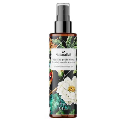 NaturalME Harmony Oils, Proteiny roślinne i len, Podkład proteinowy do olejowania włosów