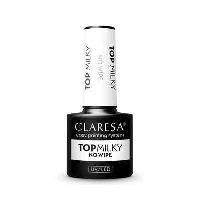 Claresa No Wipe Top Milky (Mleczny top hybrydowy)