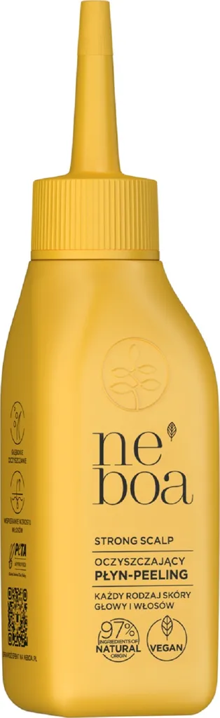 Neboa Strong Scalp, Płyn-peeling do skóry głowy oczyszczający 2w1