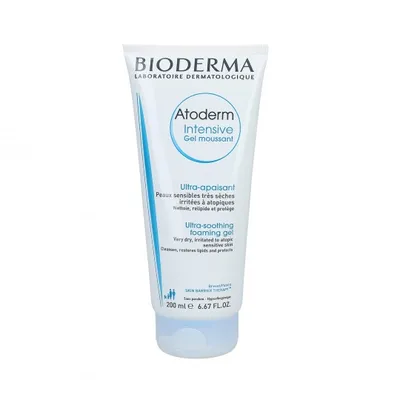 Bioderma Atoderm Intensive, Ultra Soothing Foaming Gel (Oczyszczająco-natłuszczający żel pod prysznic)