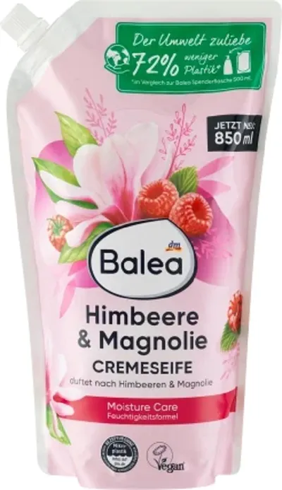 Balea Raspberry & Magnolia, Creamy Soap (Malina i magnolia, Kremowe mydło w płynie)