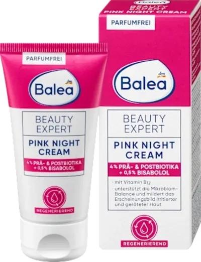 Balea Beauty Expert, Pink Night Cream (Krem na noc)
