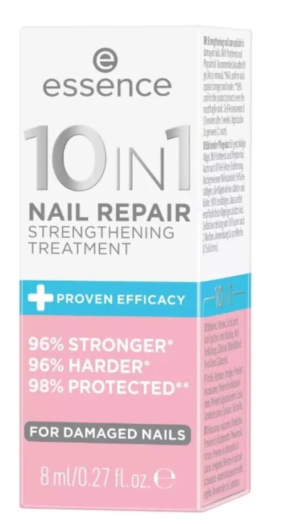Essence Nail Repair, Strenghtening Treatment 10 in 1 (Wzmacniająca odżywka-kuracja do paznokci 10w1)