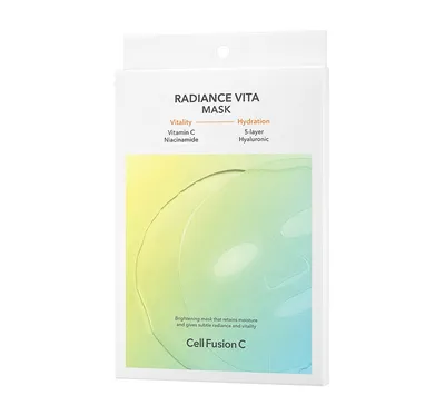 Cell Fusion C Radiance Vita, Mask (Rozświetlające maseczki do twarzy w płachcie)