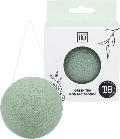 Ilu Green Tea Konjac Sponge (Gąbka do mycia twarzy z zieloną herbatą)