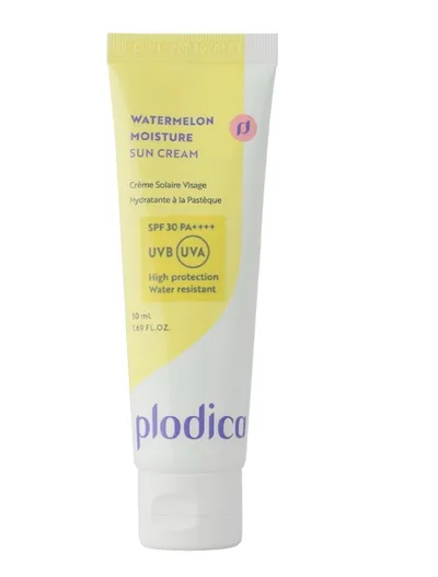 Plodica Watermelon, Moisture Sun Cream SPF30+ PA++++ (Arbuz, Nawilżający krem do twarzy SPF30+ PA++++)