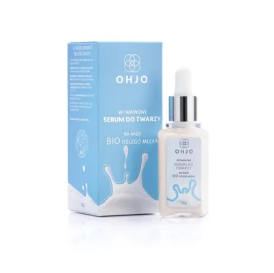 Ohjo Cosmetics Witaminowe serum do twarzy na bazie BIO oślego mleka