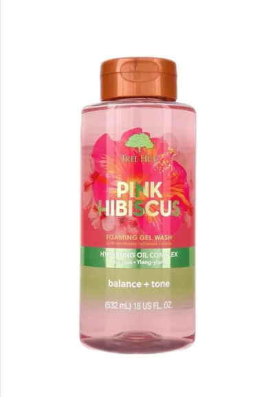 Tree Hut Pink Hibiscus, Foaming Gel Wash (Hibiskus, Żel pod prysznic)