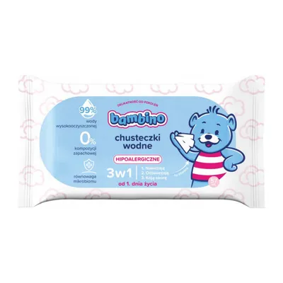 Bambino Chusteczki wodne 3w1