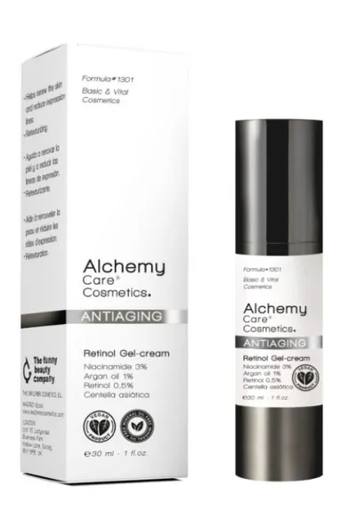 Alchemy Care Cosmetics Antiaging, Retinol Gel Cream (Przeciwstarzeniowy Krem-Żel z Retinolem)