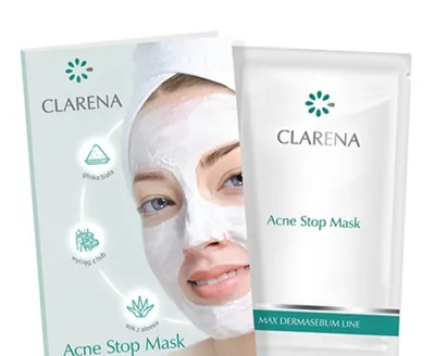 Clarena Max Dermasebum Line, Anti-Acne Mask (Maska przeciwtrądzikowa)