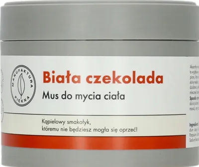 Manufaktura Piękna Biała czekolada, Mus do mycia ciała