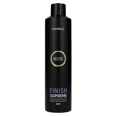 Montibello Decode, Finish Supreme, Strong Hold Hair Spray (Mocno utrwalający lakier do włosów)