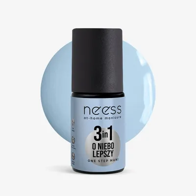 Neess 3 in 1 One Step Mani (Baza, kolor i top do paznokci 3w1)