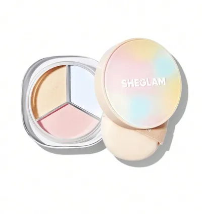 Sheglam Radiance Ring, Correcting Setting Powder 3 in 1 (Korygujący puder utrwalający do twarzy 3w1)