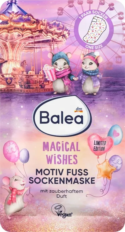 Balea Magical Wishes, Foot Mask (Maska do stóp w skarpetkach)