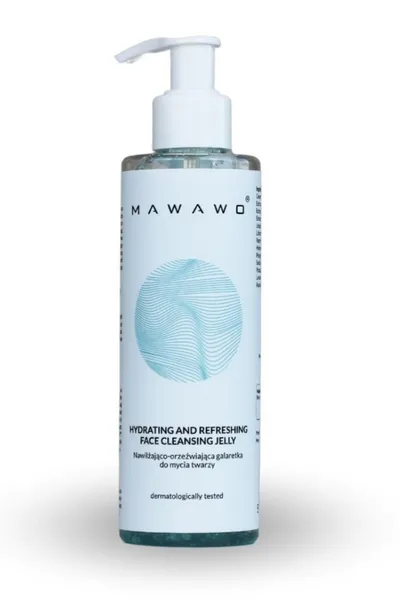 Mawawo Natural Cosmetics Nawilżająco-orzeźwiająca galaretka do mycia twarzy