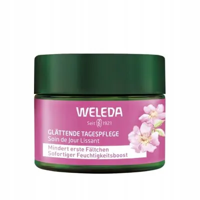 Weleda Smoothing Day Cream (Wygładzający krem do twarzy na dzień z dziką różą i białą herbatą)