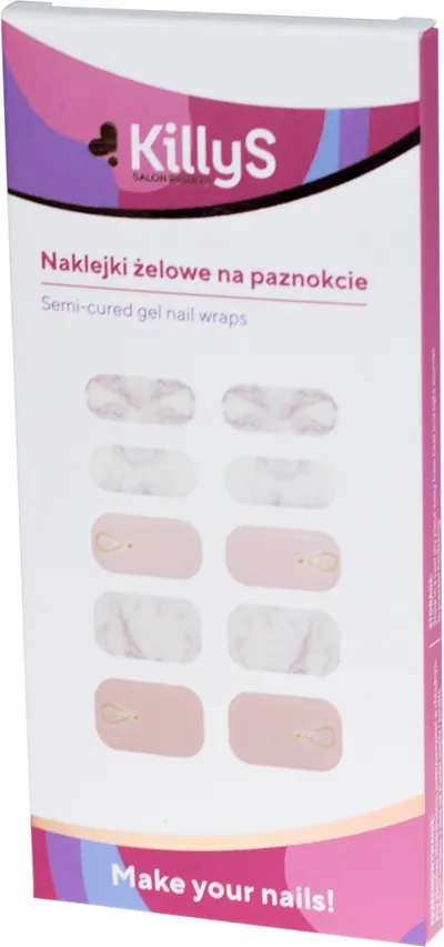 KillyS Make Your Nails, Naklejki żelowe na paznokcie utwardzane  UV